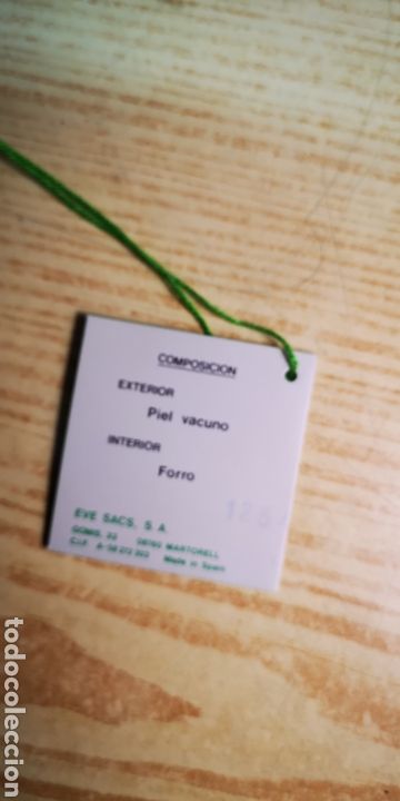 Vintage: Bolso de piel vacuno con interior de forro a estrenar - Foto 6