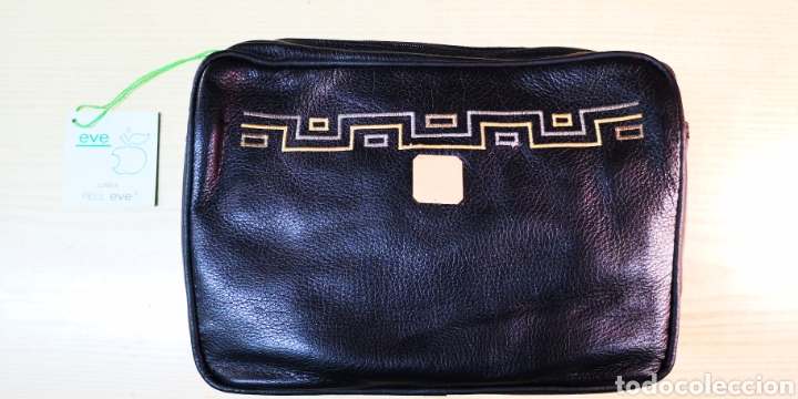Vintage: Bolso de piel vacuno con interior de forro a estrenar - Foto 1