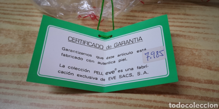 Vintage: Bolso de piel vacuno con interior de forro a estrenar - Foto 8