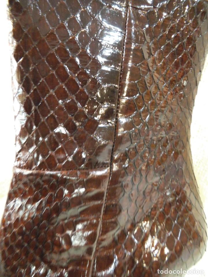 Vintage: BOTINES SERPIENTE - BOL PERDIX - ( MARR&Oacute;N) liso - Foto 5