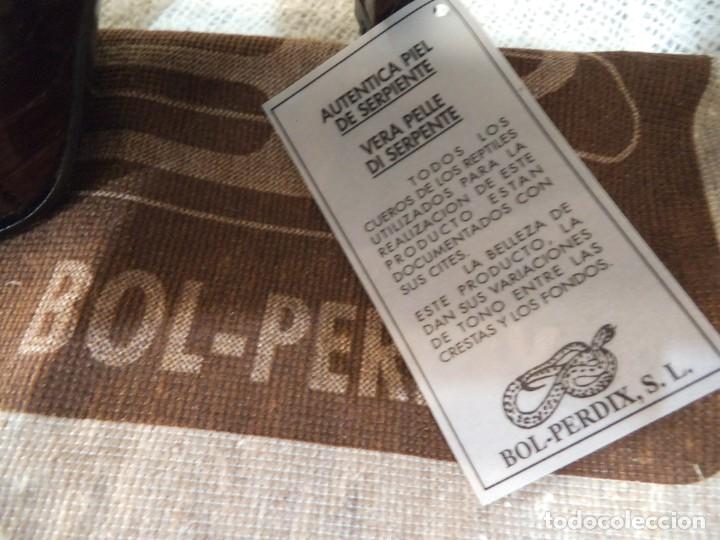 Vintage: BOTINES SERPIENTE - BOL PERDIX - ( MARR&Oacute;N) liso - Foto 10