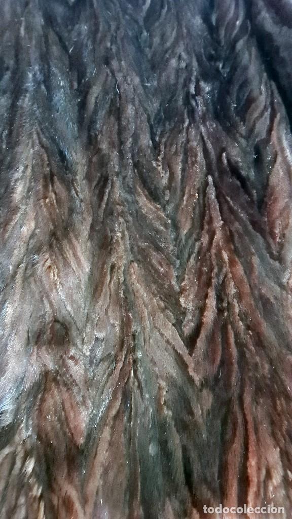 Vintage: Abrigo de piel de vis&oacute;n aut&eacute;ntico - Foto 6