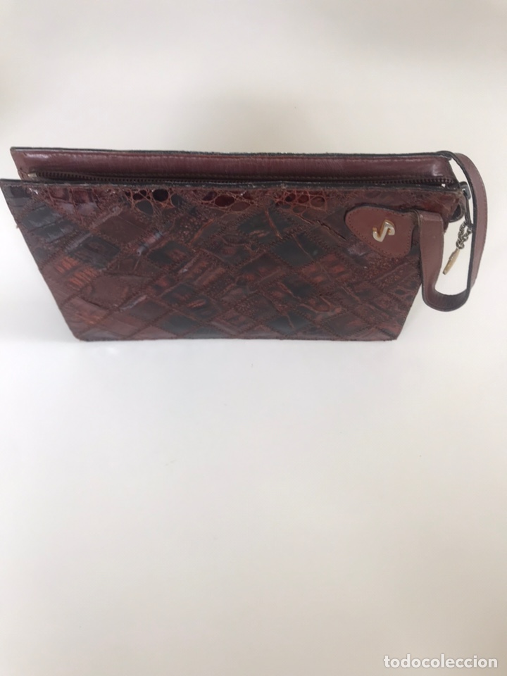 Vintage: Clutch bolso de mano cocodrilo - Foto 3