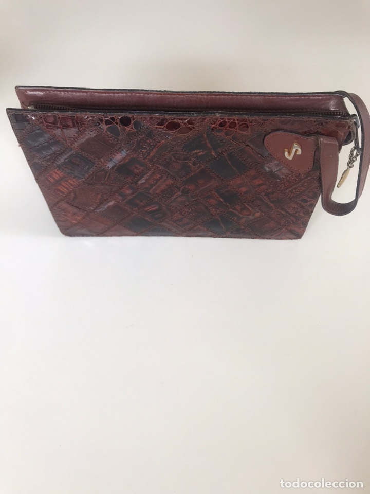 Vintage: Clutch bolso de mano cocodrilo - Foto 4