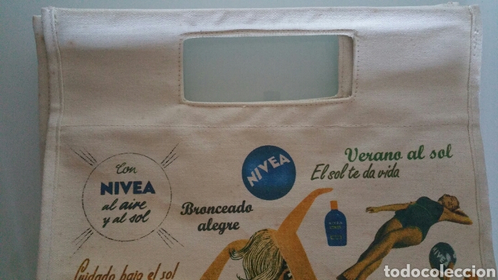 Vintage: Bolso publicitario, N&Iacute;VEA, 30&times;30 cm. - Foto 2
