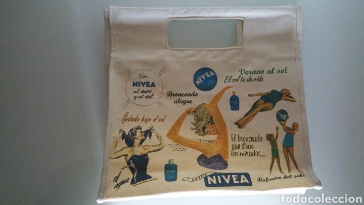 Vintage: Bolso publicitario, N&Iacute;VEA, 30&times;30 cm. - Foto 1