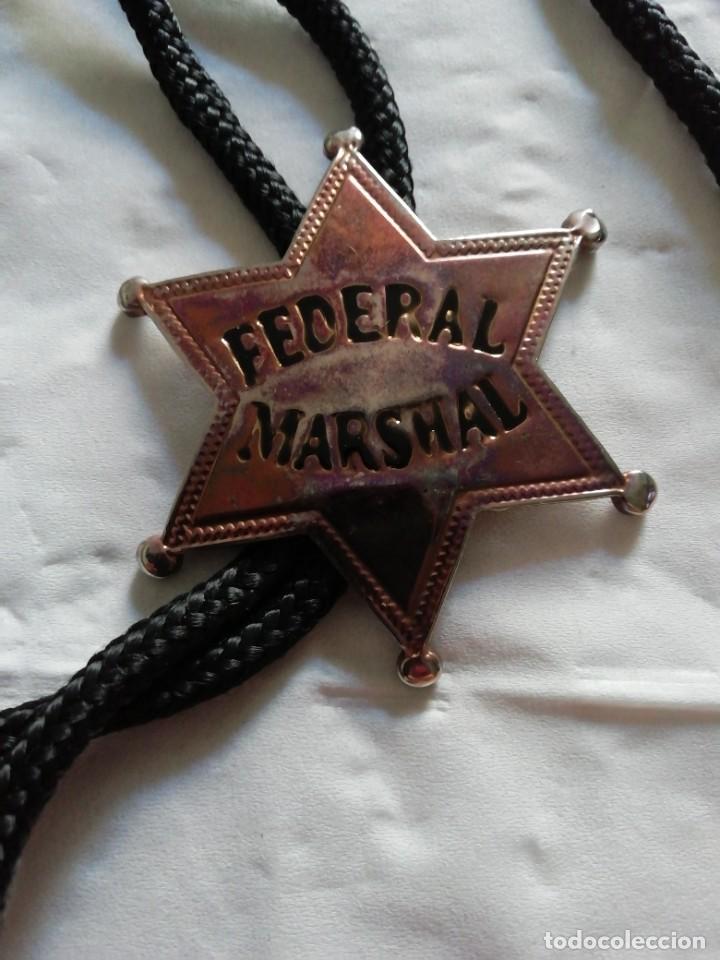 Vintage: Corbata de comboy metal letras con esmalte - Foto 3