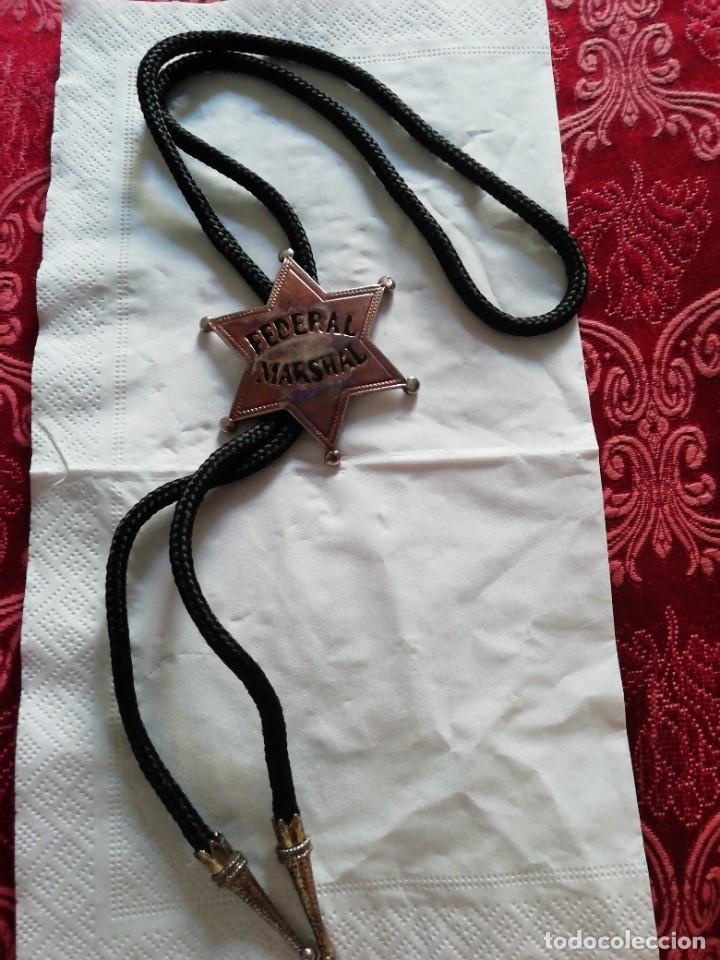 Vintage: Corbata de comboy metal letras con esmalte - Foto 4