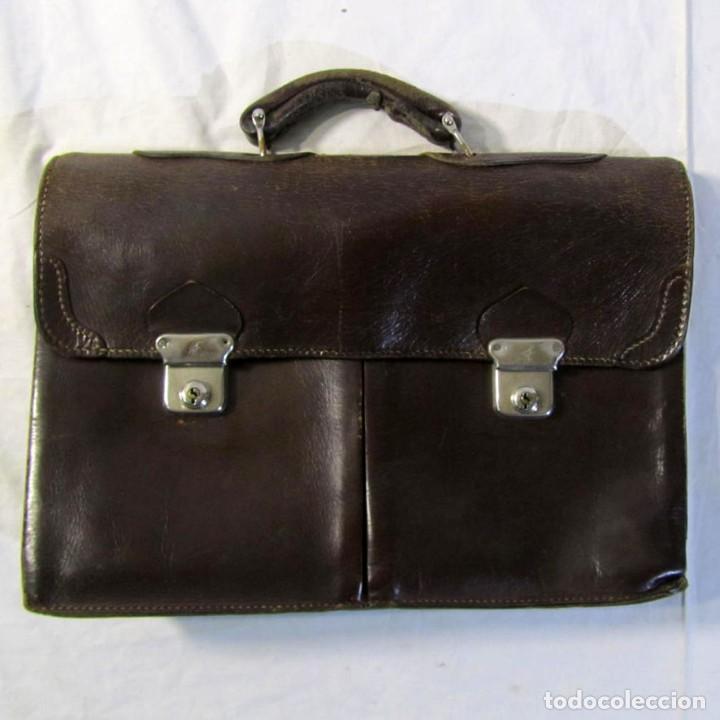 Vintage: Antigua cartera de cuero - Foto 1
