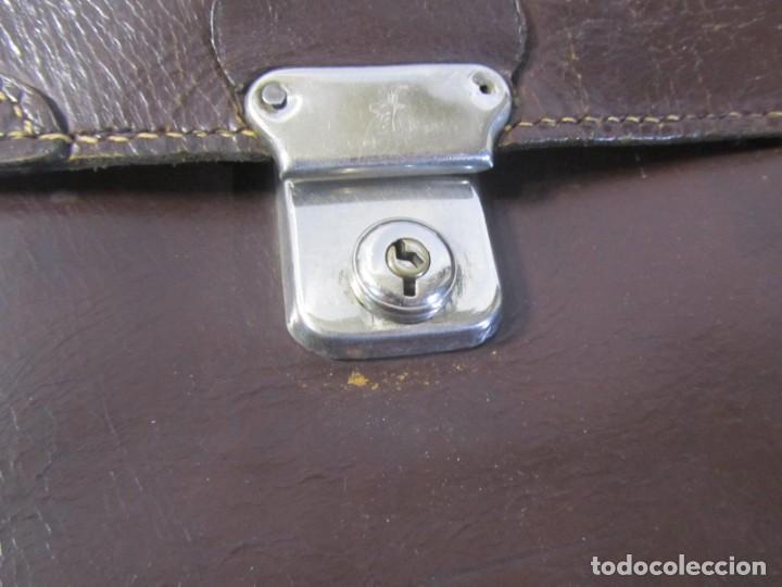 Vintage: Antigua cartera de cuero - Foto 4