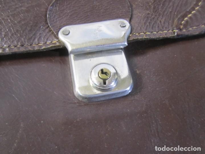 Vintage: Antigua cartera de cuero - Foto 5