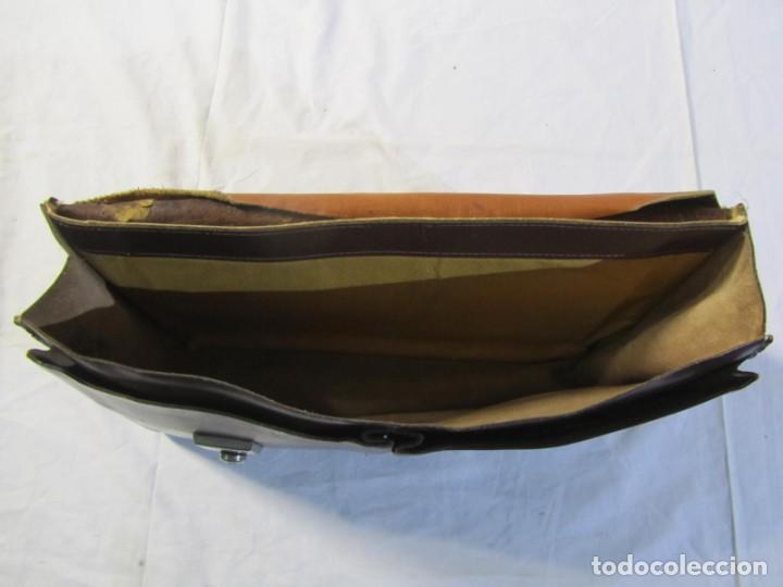Vintage: Antigua cartera de cuero - Foto 13