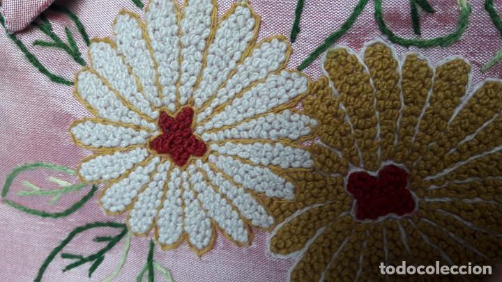Vintage: BOLSO VESTIR DE SEDA BORDADO - Foto 4