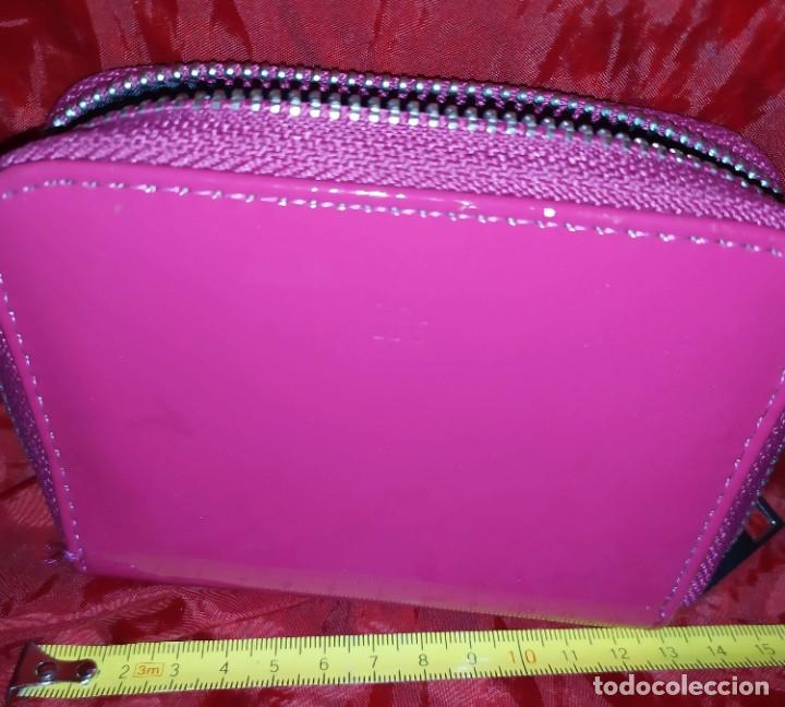 Vintage: MONEDERO FUCSIA VARIOS COMPARTIMENTOS - Foto 2