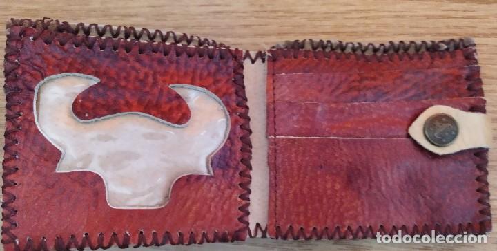 Vintage: CARTERA CUERO TORO - Foto 2