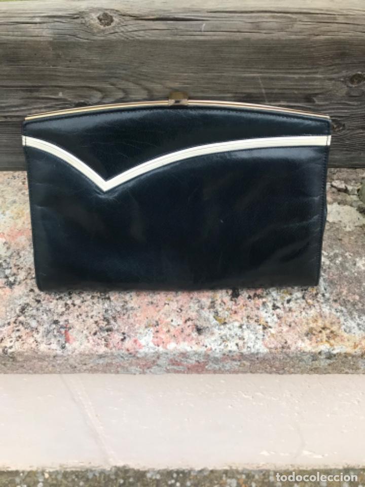 Vintage: Bolso piel, a&ntilde;o 60-70 - Foto 8