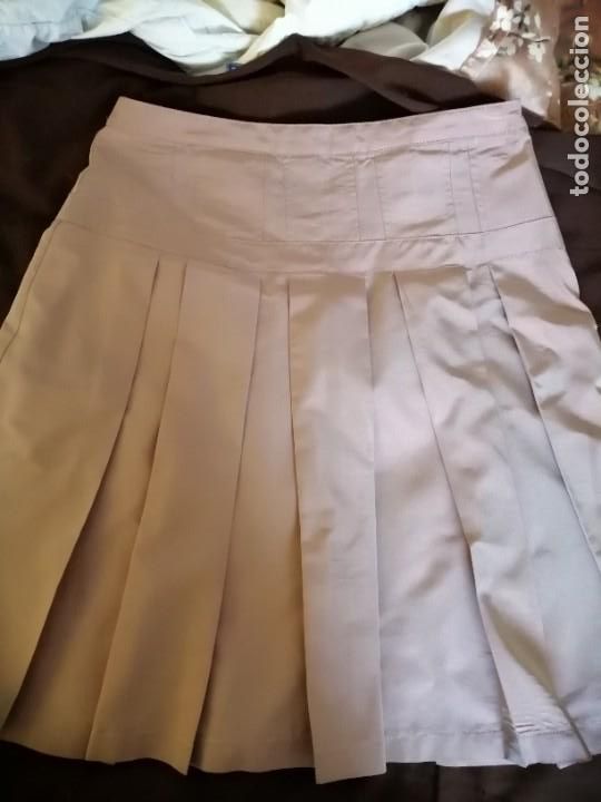 Vintage: Falda salmon tableada - Foto 1