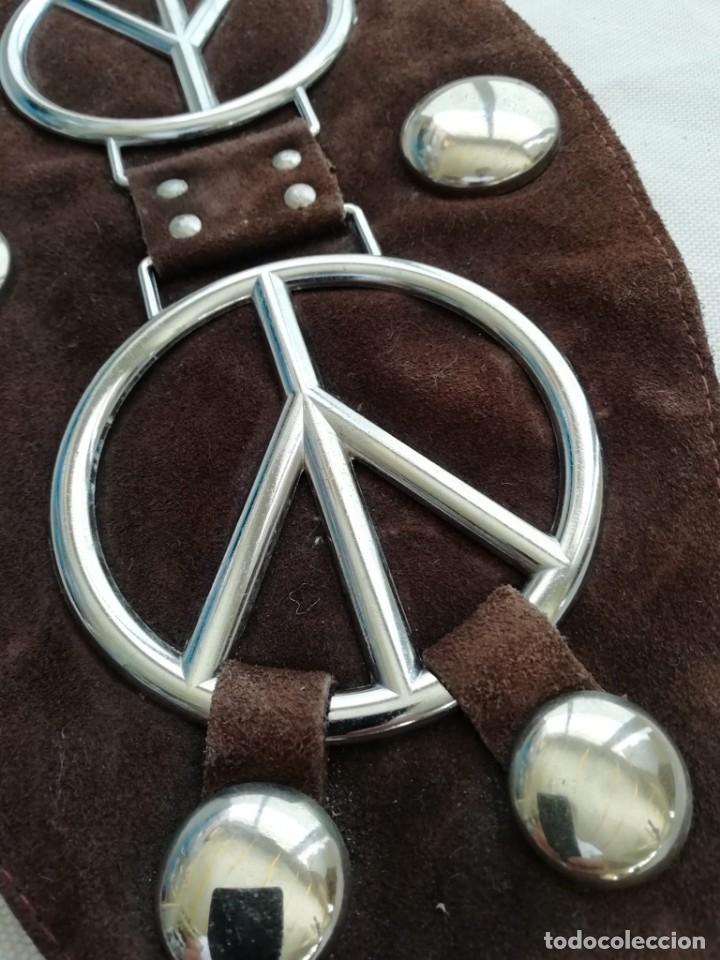 Vintage: cinturon marron hippie - Foto 1