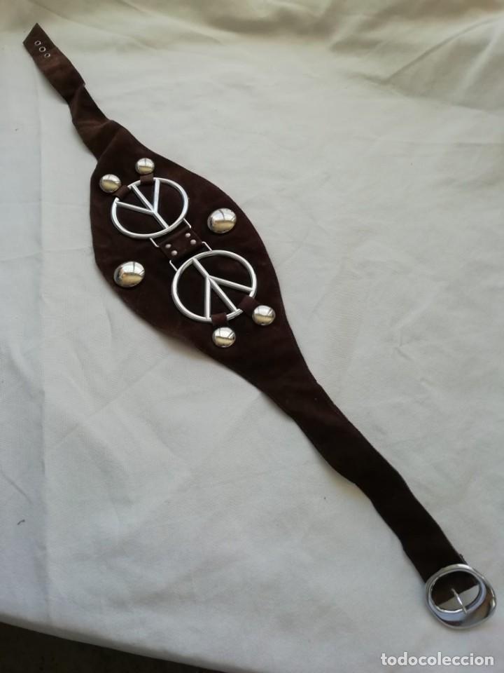 Vintage: cinturon marron hippie - Foto 2