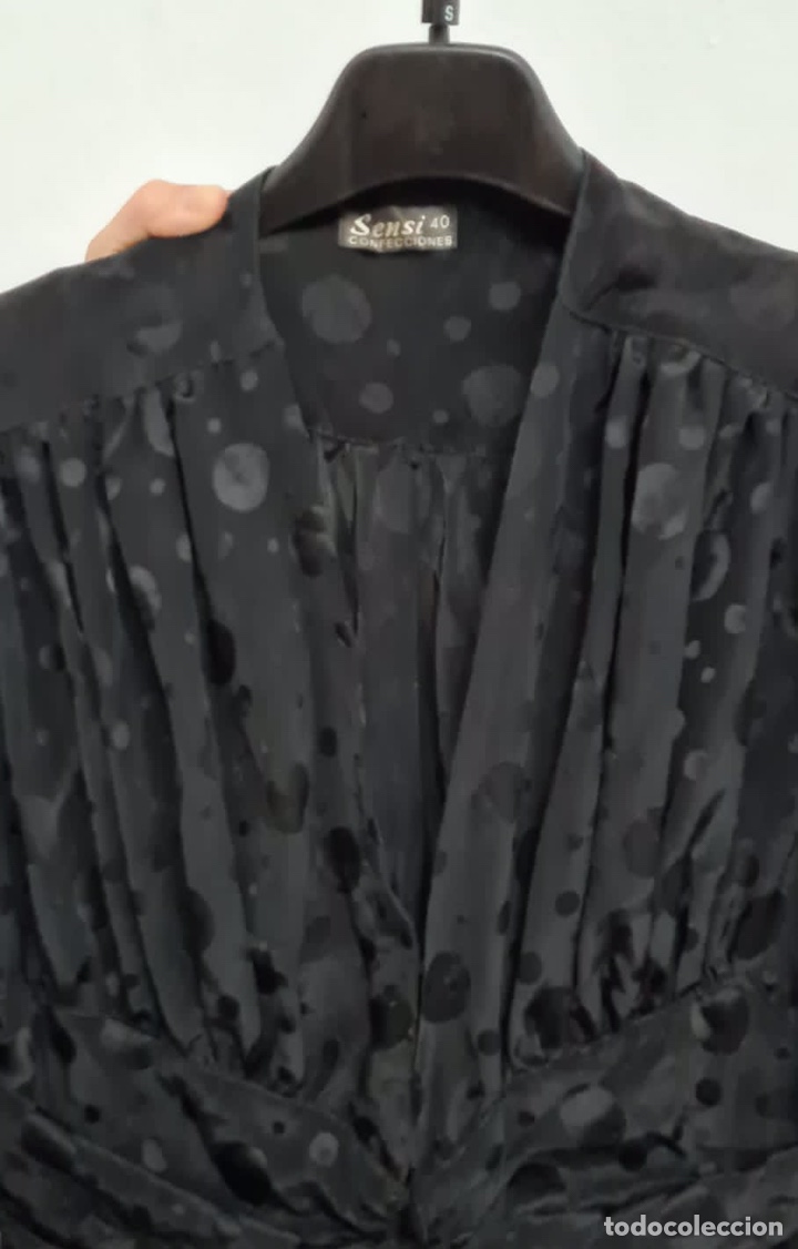 Vintage: Vestido negro mantilla - Foto 5