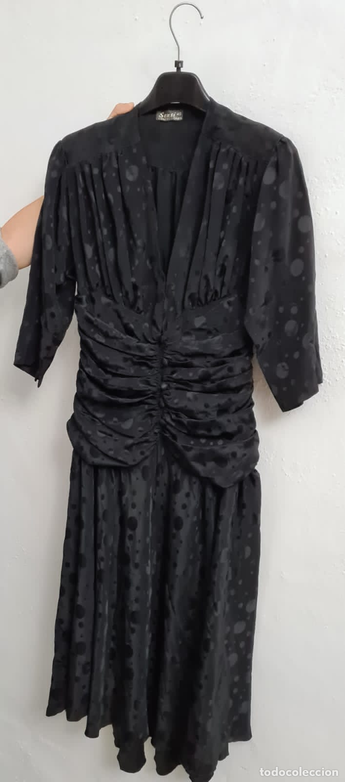 Vintage: Vestido negro mantilla - Foto 1