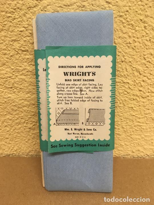 Vintage: Cinta muselina azul Wrights - Foto 2