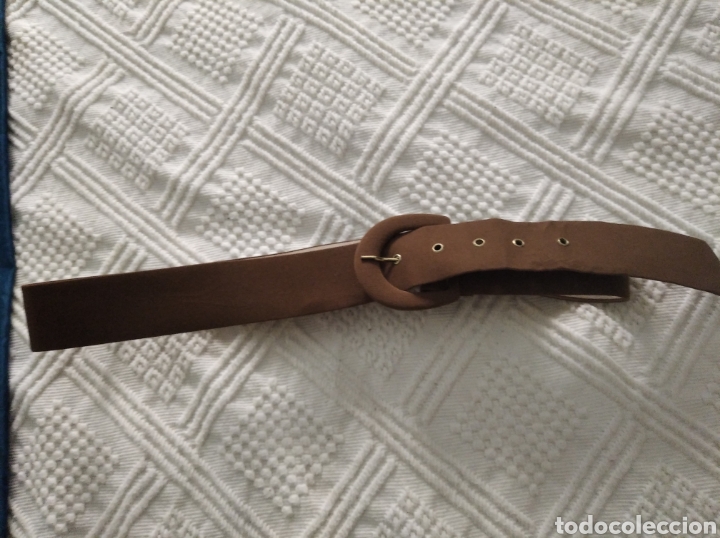 Vintage: Cintur&oacute;n Astor marr&oacute;n 96 x 4 cm - Foto 4