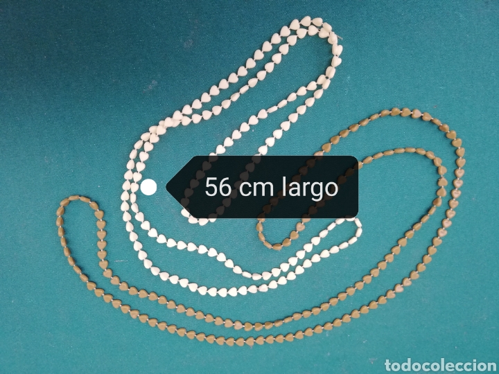 Vintage: dos collares de peque&ntilde;os corazones iguales - Foto 3