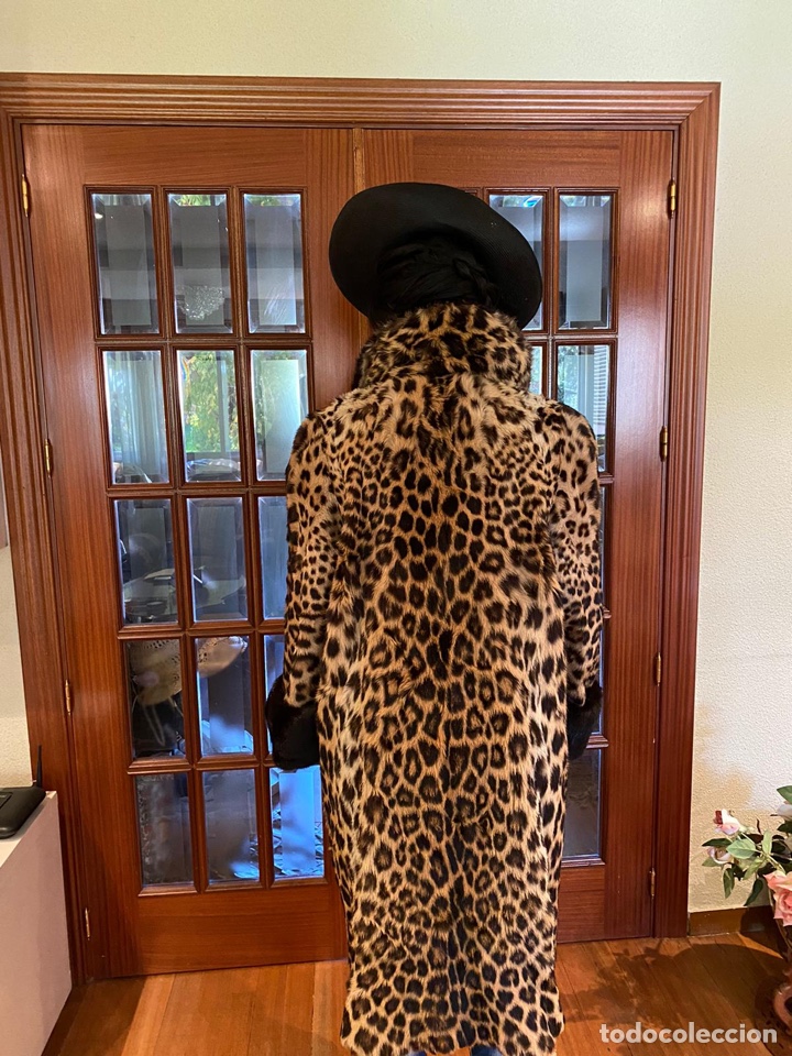Vintage: Abrigo lomos de leopardo aut&eacute;ntico (CITES) - Foto 3