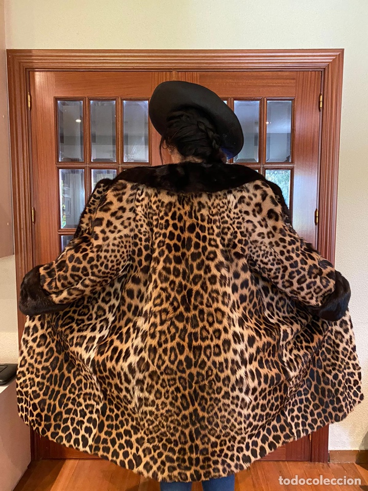 Vintage: Abrigo lomos de leopardo aut&eacute;ntico (CITES) - Foto 5
