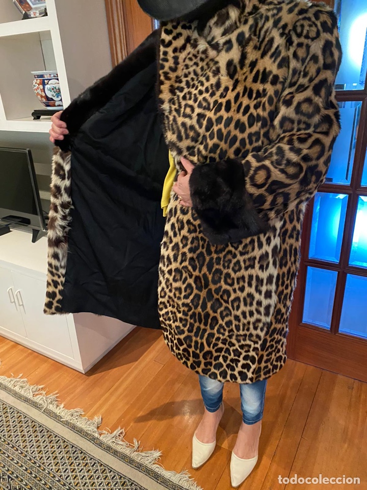 Vintage: Abrigo lomos de leopardo aut&eacute;ntico (CITES) - Foto 6