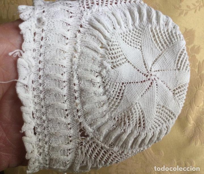 Vintage: ANTIGUO GORRO DE BEB&Eacute;, CAPOTA - Foto 3