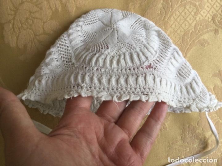 Vintage: ANTIGUO GORRO DE BEB&Eacute;, CAPOTA - Foto 6