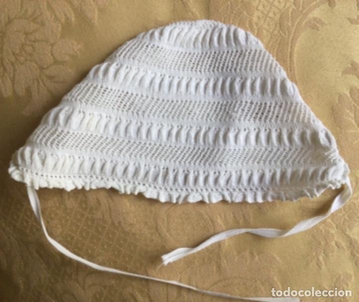 Vintage: ANTIGUO GORRO DE BEB&Eacute;, CAPOTA - Foto 8