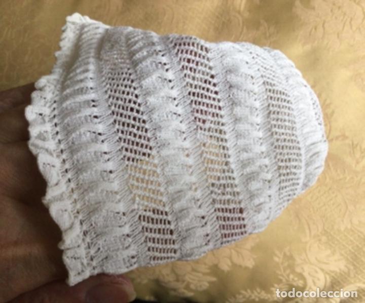 Vintage: ANTIGUO GORRO DE BEB&Eacute;, CAPOTA - Foto 9