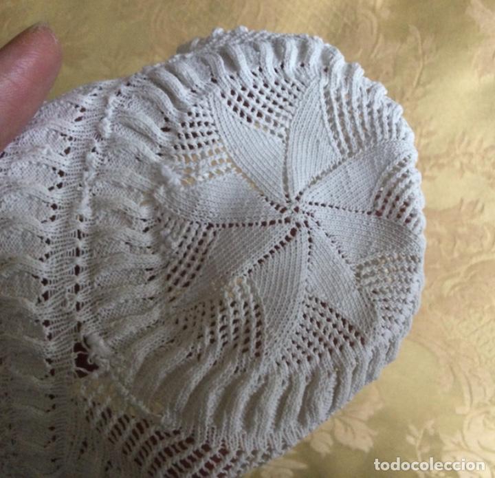 Vintage: ANTIGUO GORRO DE BEB&Eacute;, CAPOTA - Foto 12