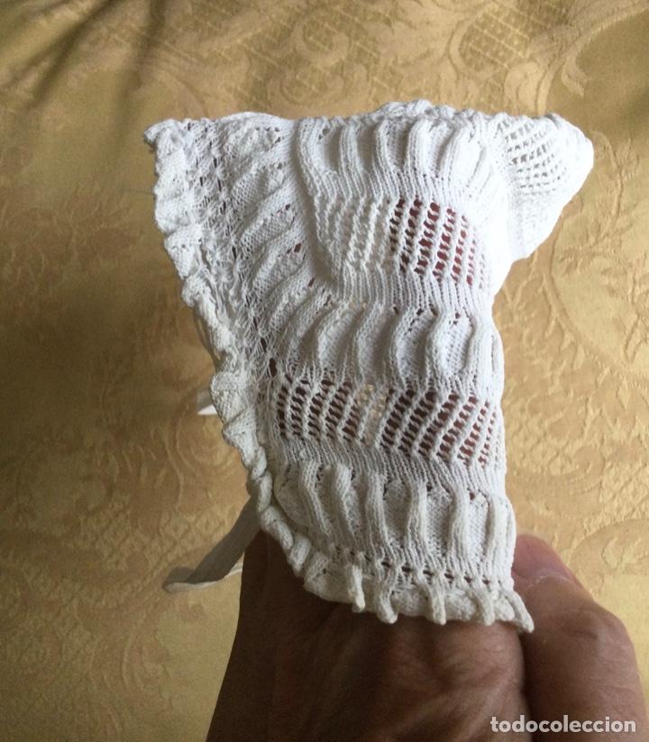 Vintage: ANTIGUO GORRO DE BEB&Eacute;, CAPOTA - Foto 13
