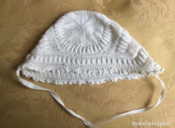 Vintage: ANTIGUO GORRO DE BEB&Eacute;, CAPOTA - Foto 14