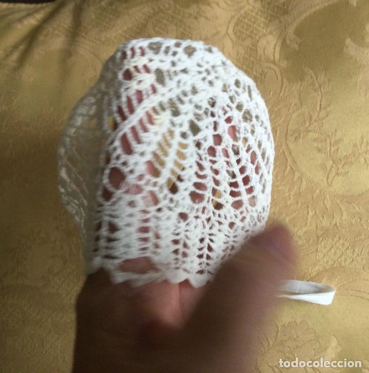 Vintage: ANTIGUO GORRO DE BEB&Eacute;, CAPOTA - Foto 5