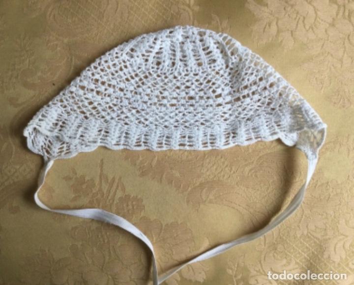 Vintage: ANTIGUO GORRO DE BEB&Eacute;, CAPOTA - Foto 4