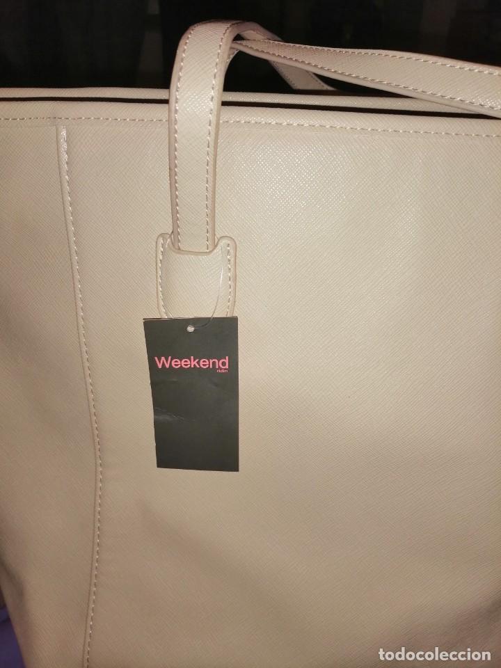 Vintage: Amplio bolso color crema - Foto 2
