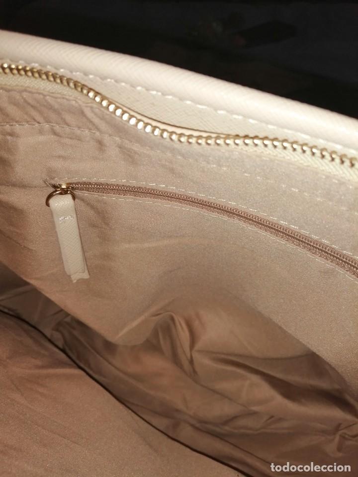 Vintage: Amplio bolso color crema - Foto 3