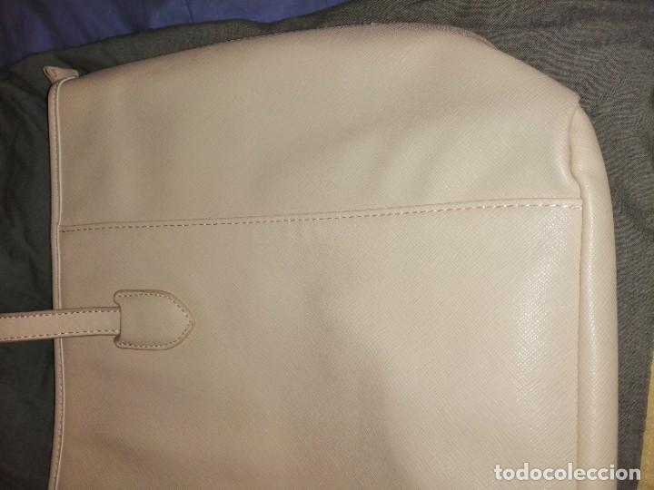 Vintage: Amplio bolso color crema - Foto 5