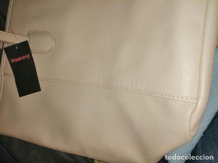 Vintage: Amplio bolso color crema - Foto 6
