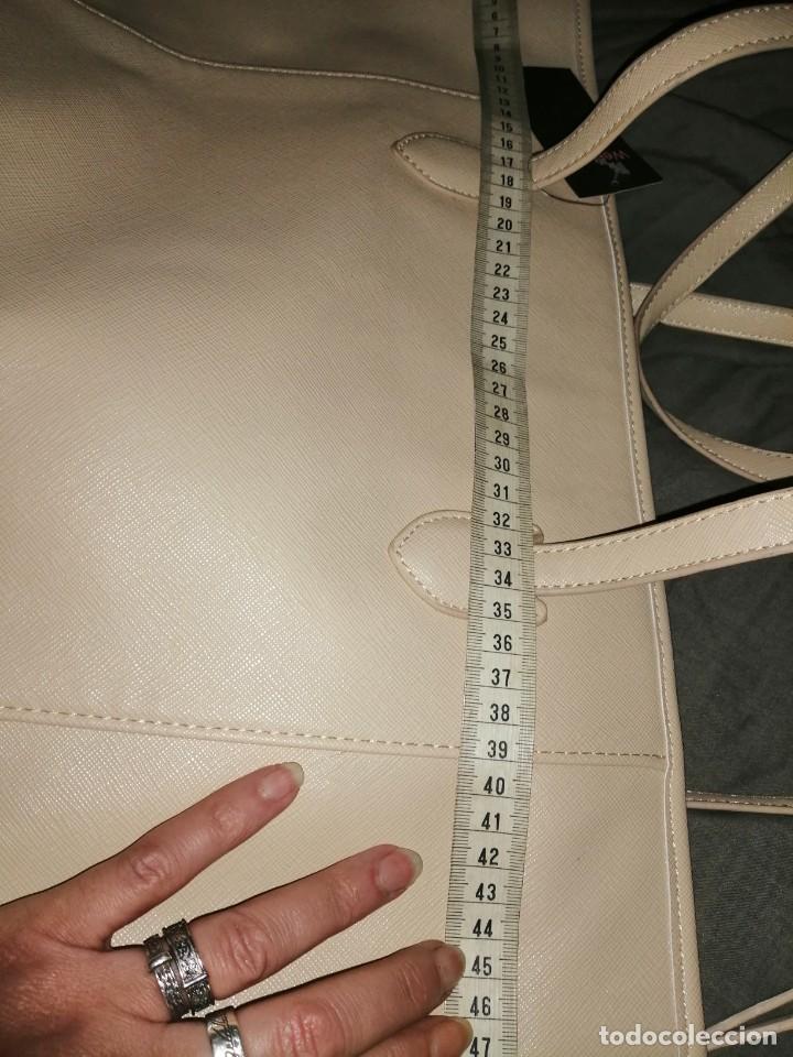 Vintage: Amplio bolso color crema - Foto 12