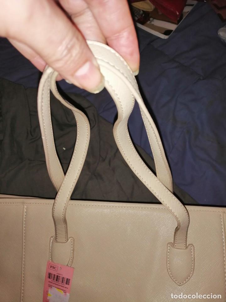Vintage: Amplio bolso color crema - Foto 13