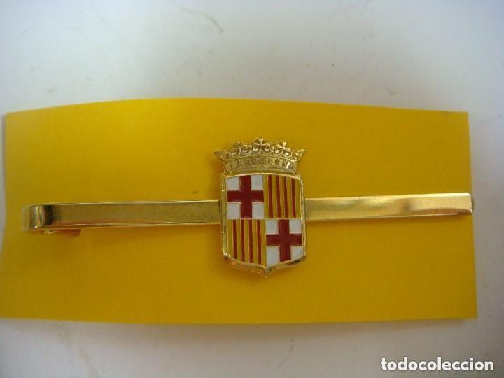 Vintage: ALFILER CORBATA CON EL ESCUDO DE BARCELONA CA-N&ordm;-4 - Foto 1