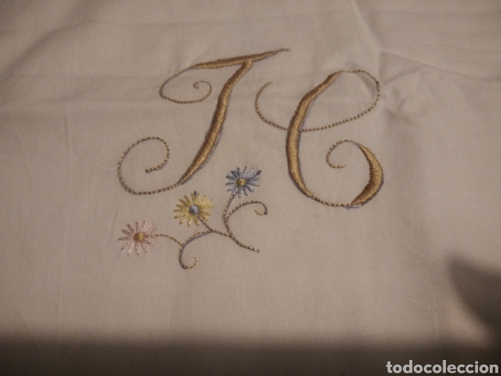 Vintage: Forro para almohada bordada - Foto 4