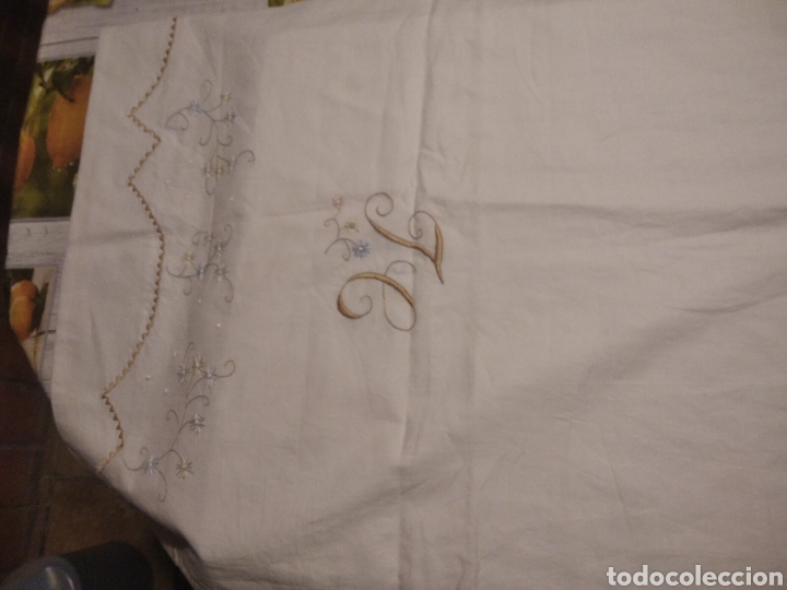 Vintage: Forro para almohada bordada - Foto 1