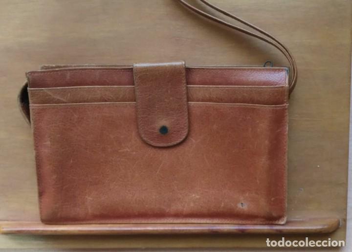 bolso mano / mariconera piel con dos bolsas ext - Comprar Complementos  vintage en todocoleccion - 226647090